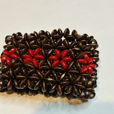 Paparazzi Hawaii Haven Brown Wood Wide Bead S...