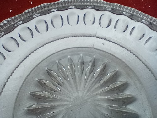 Heisey ruby and clear vintage glass bowl. - Picture 8 of 13