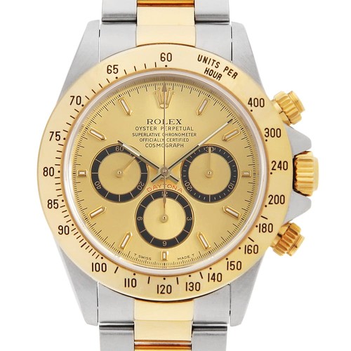 ROLEX Cosmograph Daytona 16523 Champagne Reverse 6 W Number second hand mens