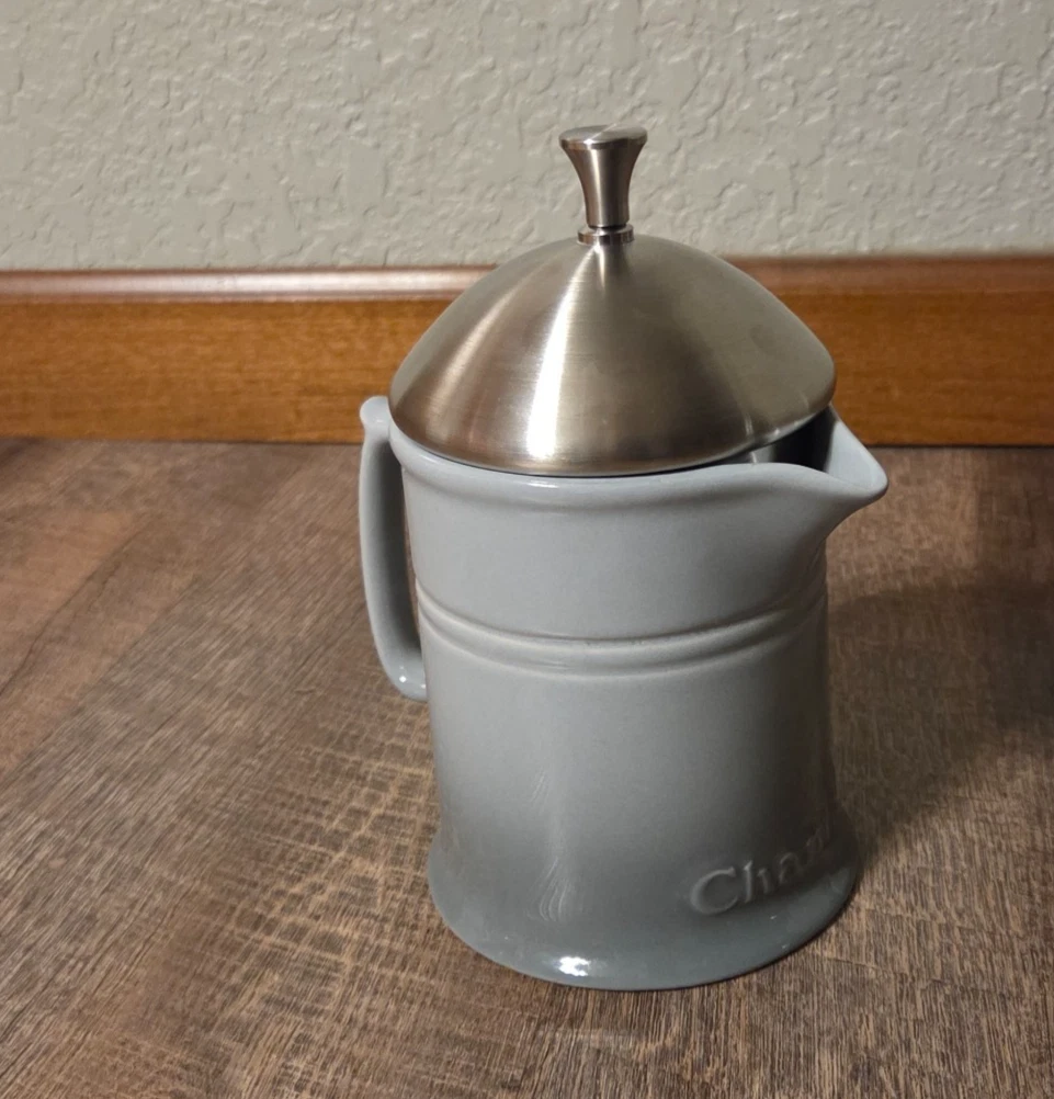 CHANTAL Gray Fade Ceramic Coffee French Press Stainless Plunger, 16 Oz EUC
Opens in a new window or 
