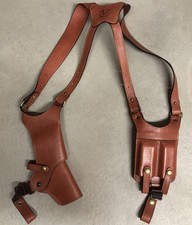 Cardini Leather Shoulder Holster-Glock, Sig Sauer, S W, Ruger, Full Size 1911