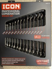 New Icon Wcm-14 Professional Combination Wrench Set Metric 64709