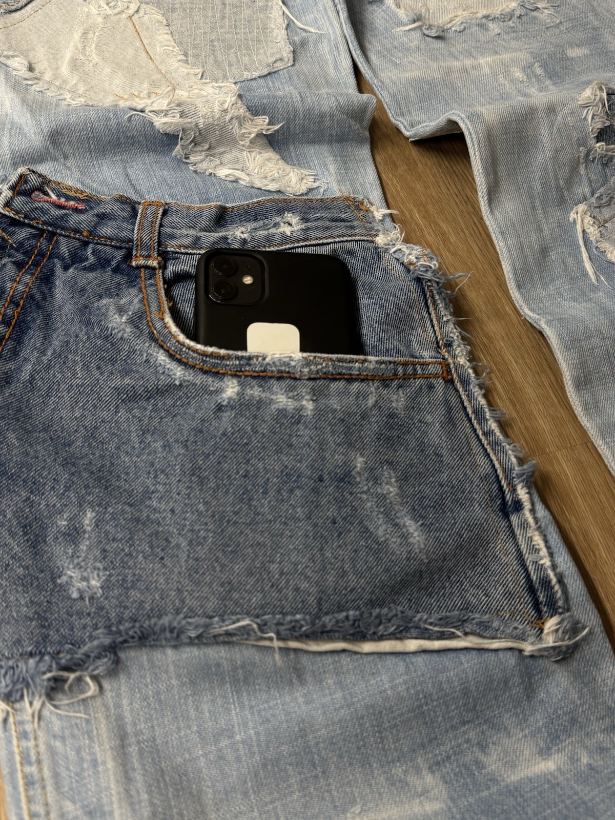 Archive Patchwork Jeans W28 L34 Reconstructed Des… - image 8