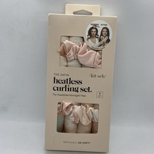 Kitsch Satin Heatless Curling Set -Sunset Tie Dye - 1 Rod 2 Scrunchies NEW