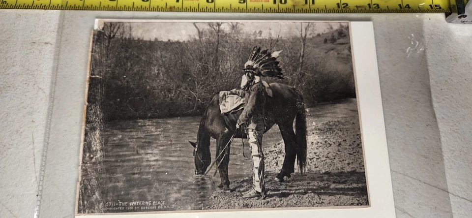 Foto de indio nativo americano 1901 lugar de riego Osborne #2 Foto 2 de 4