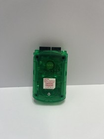 Sega Dreamcast Clear Green VMU OEM Visual Memory Unit TESTED WORKING!