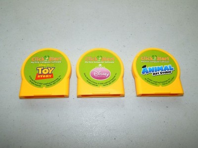 (3) Leap Frog Click Start Games Toy Story Disney Princess Animal Art Studio
