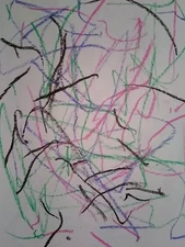 38 Crayon And Marker Drawings Original Art On 8.5x11 Copy Paper Homedecor