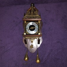 ORIGINAL ANTIQUE ONE DAY ZAANDAM OR ZAANSE CLOCK NU ELK SYN SIN 1930s