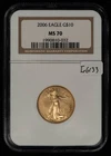 2006 G$10 1/4 oz Gold American Eagle - NGC MS 70 - SKU-G6133