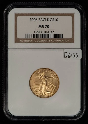 2006 G$10 1/4 oz Gold American Eagle - NGC MS 70 - SKU-G6133