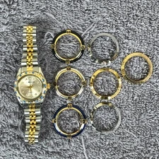 Sag Harbor Women SH3633 Interchangable Bezels Quartz 25mm Watch 7 1/2"