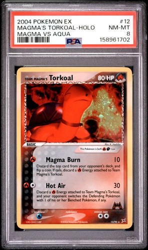 Team Magma's Torkoal graded PSA 8 for sale on eBay