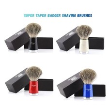 Mens Traditional Natural Bristle Shaving Brush Super Handle Barber Hair Beard