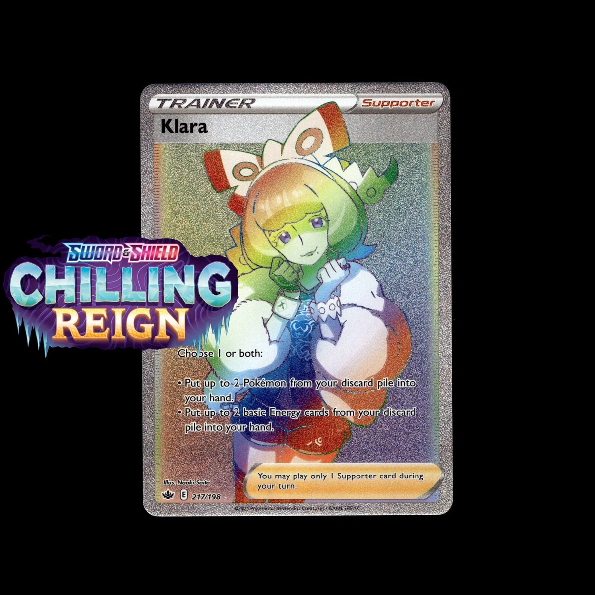 Klara 217/198 Swsh06: Sword & Shield - Chilling Reign for sale | eBay Klara 217/198 Swsh06: Sword & Shield - Chilling Reign for sale | eBay