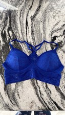Victoria Secret Royal Blue Lace Bralette Size M