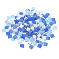 Micro Glass Tiny Mini Mosaic Tile for DIY Blue Series Pack of 200