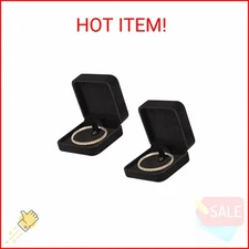 LETURE 2 Pieces Classic Velvet Bracelet Bangle Gift Box, Jewelry Box Bracelets D