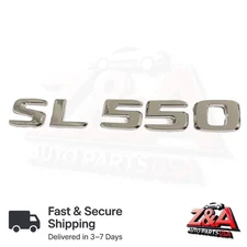 #1 SL550 CHROME REPLACEMENT FOR MERCEDES REAR TRUNK EMBLEM BADGE NAMEPLATE DECAL