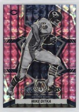 2022 Panini Mosaic Pink Camo Mosaic Prizm Mike Ditka #38 HOF 1c5x