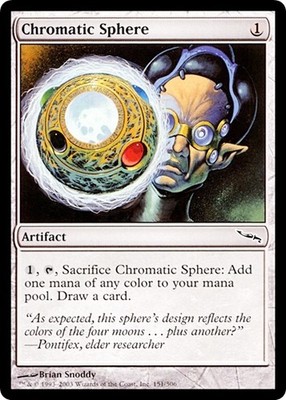 CHROMATIC SPHERE x1 mtg LP Mirrodin 1 Common