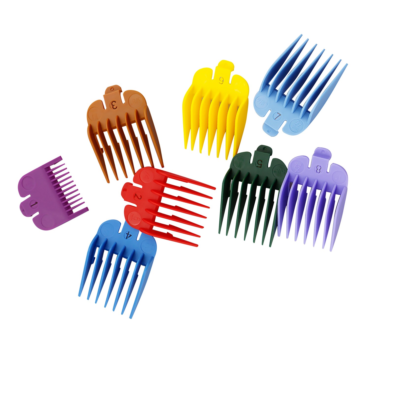 8PCS Universal Hair Clipper Limit Comb Trimmer Guard Combs Accessory For WAHL H