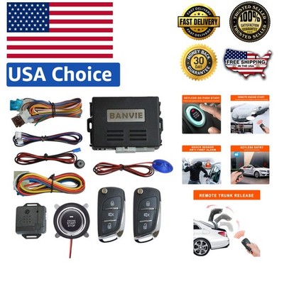 Luxury Keyless Entry Security System with Remote Engine Starter - Elegant Design