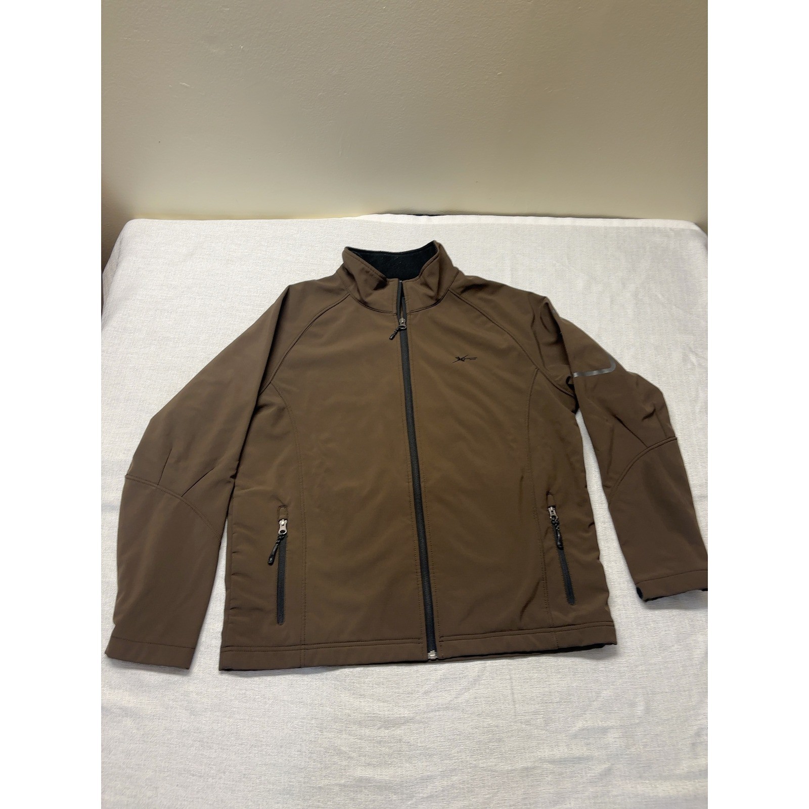 Brown Full Zip Size L