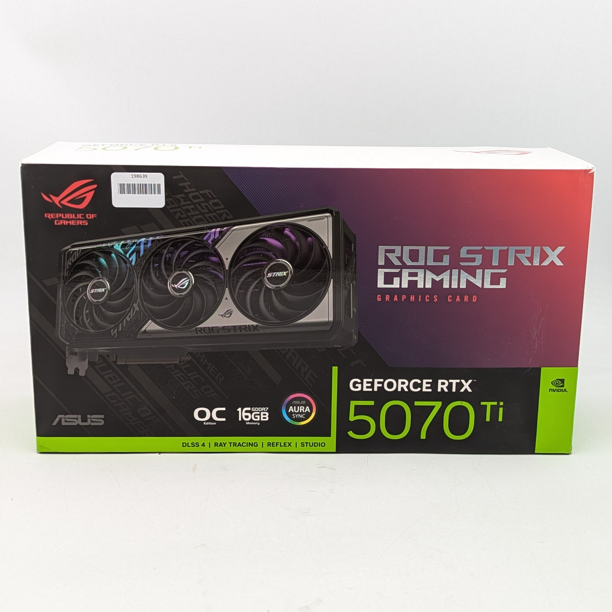 【中古】ASUS ROG STRIX GeForce RTX 5070 OC ASUS ROG NVIDIA GeForce RTX 5070 Ti OC Edition 16GB GDDR7