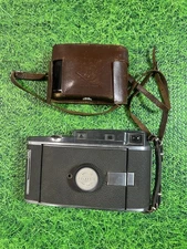 Agfa Isolette V Folding Camera Agnar Vario Leather Case And Polaroid Model 150