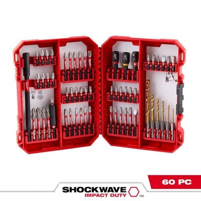 Milwaukee SHOCKWAVE Impact Duty Alloy Steel Screw Driver Bit Set (60-Piece)