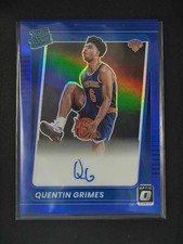 Quentin Grimes RC 2021-22 Panini Donruss Optic Rated Rookie Auto Blue 21/49 [3hk