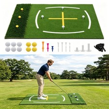 5FTx4FT Golf Hitting Mat for Indoor Outdoor Practice Turf Driving Range Mats