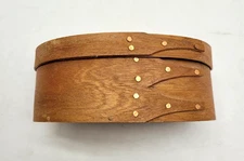 Small Vintage Wood 3 Finger Shaker Pantry Box Handmade Trinket Collect Cottage