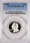 1960 Washington Quarter Proof PCGS PR69DCAM PF 69 ULTRA CAMEO Top Pop Coin 25C