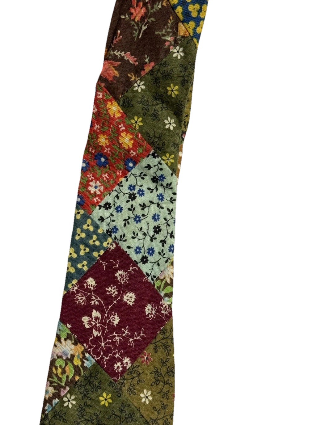 Patchwork Necktie Handmade Quilt Pattern Retro Un… - image 8