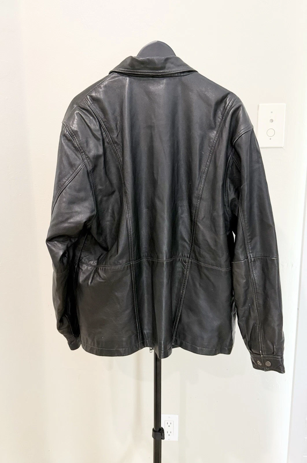 Vintage 2003 75th Academy Awards Oscars Stage Crew Genuine Leather Jacket image 2