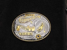 Authentic Rodeo Cowboy Champion Trophy Belt Buckle Won In 2000 And Made By Gist