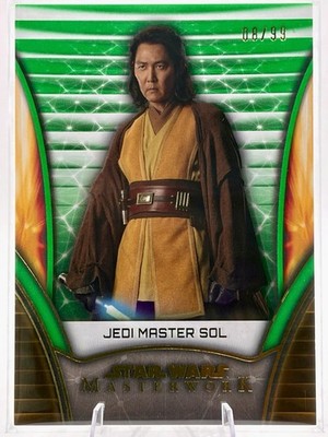 2024 Topps Star Wars Masterwork Jedi Master Sol Green /99 #4
