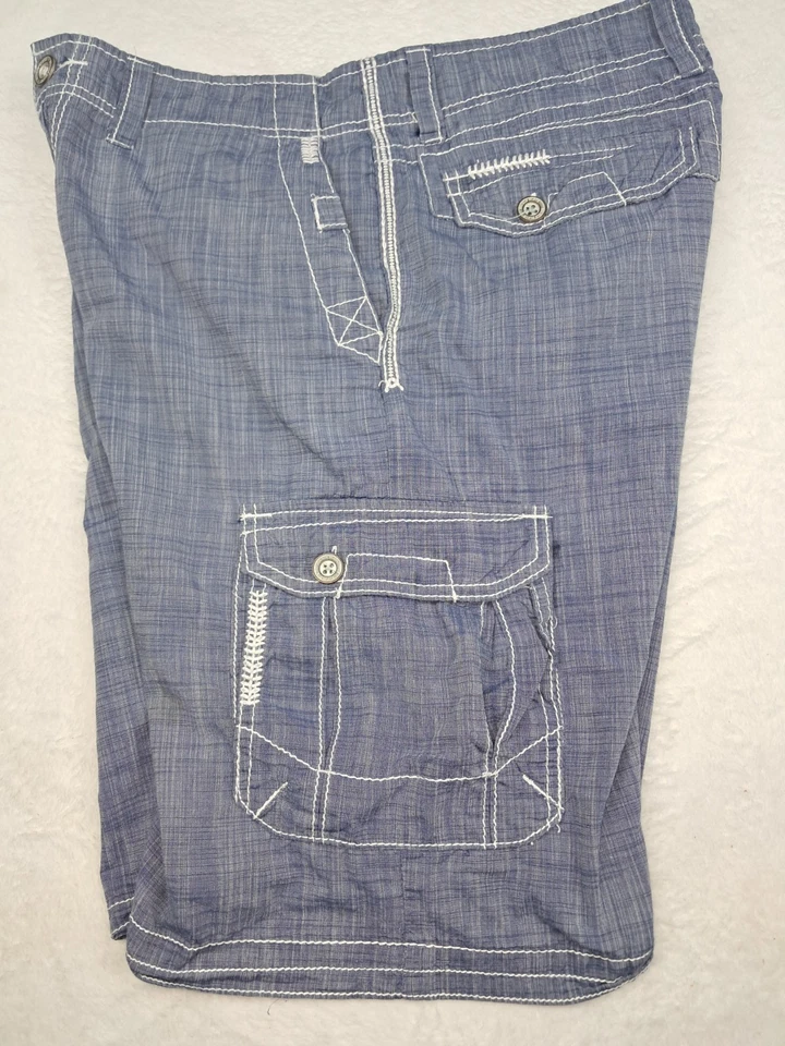 Pantalones cortos de mezclilla negros con hebilla para hombre 34x24 Magic ligeros Foto 2 de 4