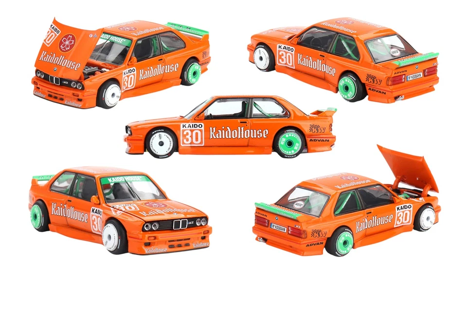 BMW M3 KaidoHaus V1 1989 1:64 modellauto Mini GT KHMG177