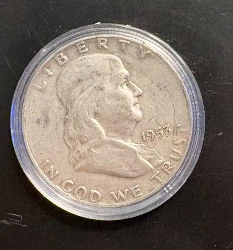 🔥 1953-D Frankiln Half Dollar 90% Silver CoinSnap analysis is Fine to AU🔥