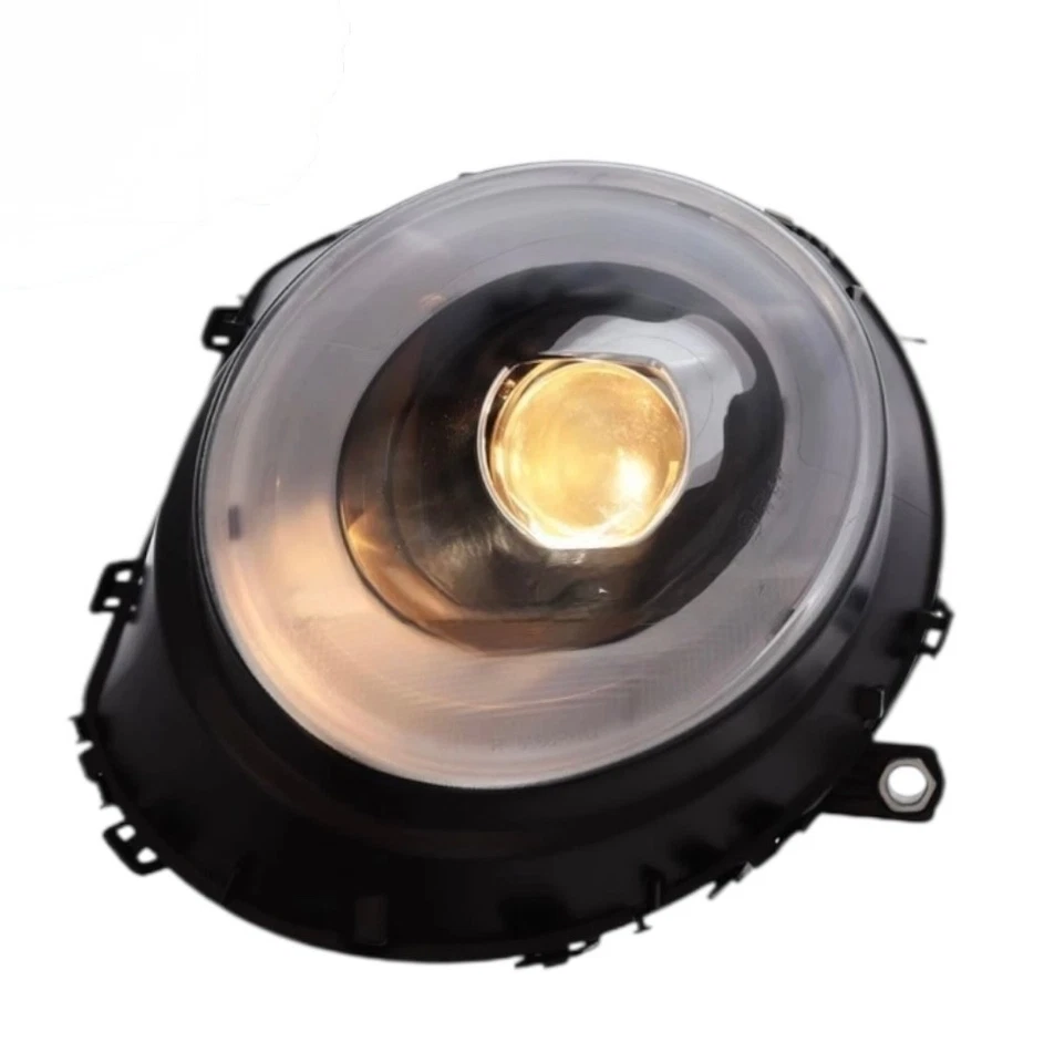 Per Mini R55 R56 R57 2009-2016 Proiettore Faro LED Nero Xenon Look Aggiornamento - Immagine 3 di 4