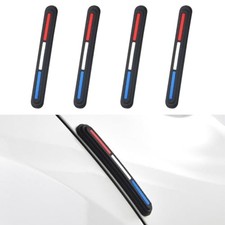 4PCS Car Door Edge Guards, Anti-Scratch Anti Collision Car Door Red/White/Blue