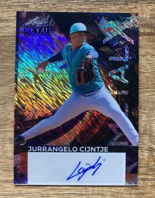 2026 Leaf Metal Jurrangelo Cijntje Shimmer Metal X Autograph 1/1 #MX-JC2