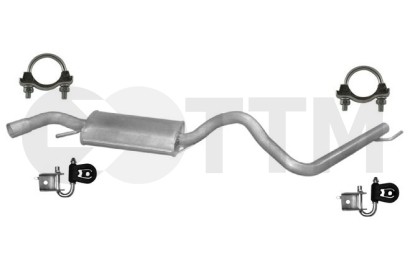 Silencieux intermédiaire résistant pour réparer l'échappement VW Transporter IV 4x4