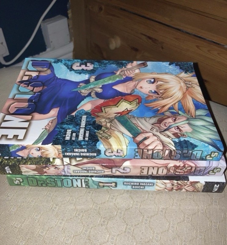 Dr.Stone Volumes 1,2 & 3 1-3 English Paperback Manga