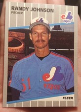 1989 Fleer - Randy Johnson #381 Marlboro AD On Billboard (RC) Rare SSP Rookie