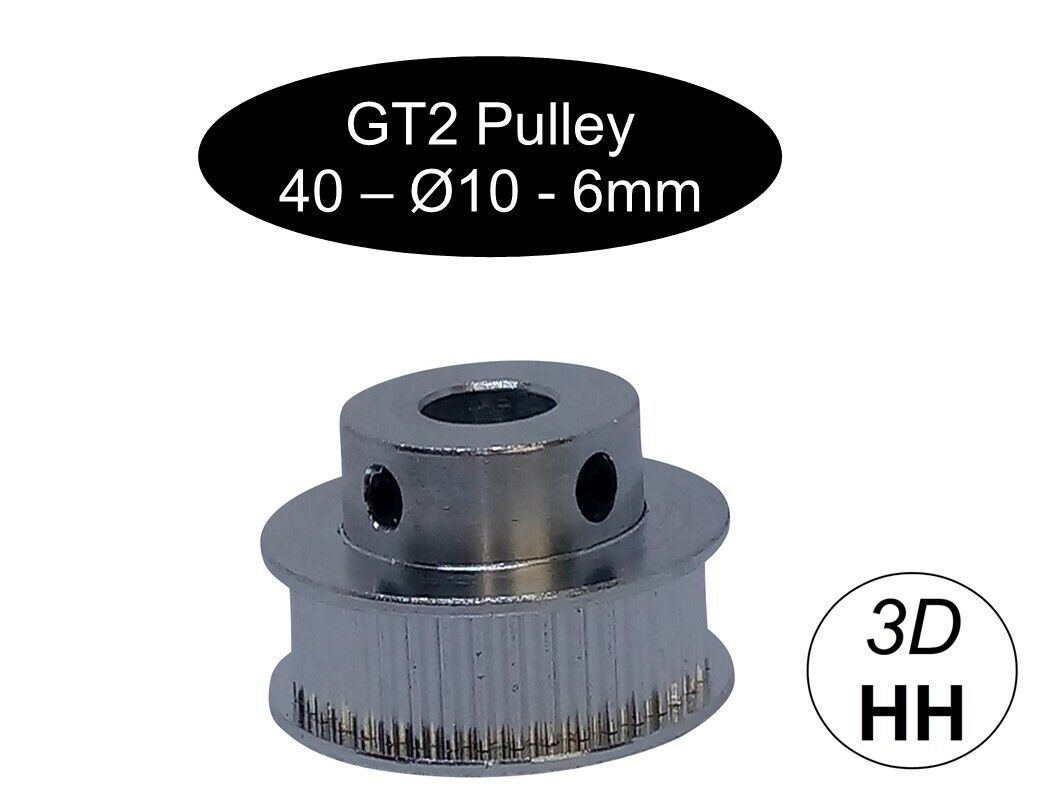 GT2 Pulley 40 Zahn Durchmesser Ø10mm 3D Drucker. Versand gleicher Tag. (M28)