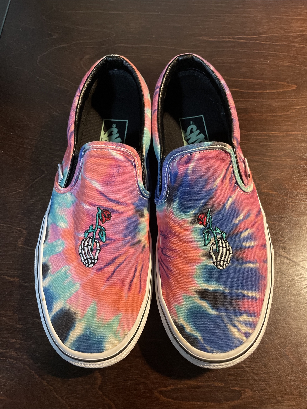 VANS Slip-On Tie Dye Grateful Dead Sneaker Jerry Garcia W8 M6.5-image